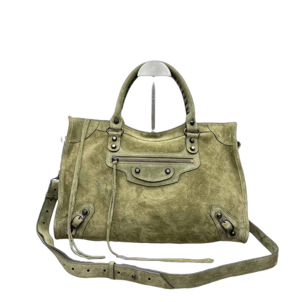 VT - SIXTY Olive Green Light Luxury Fashion Handheld Bag  (can be crossbody)