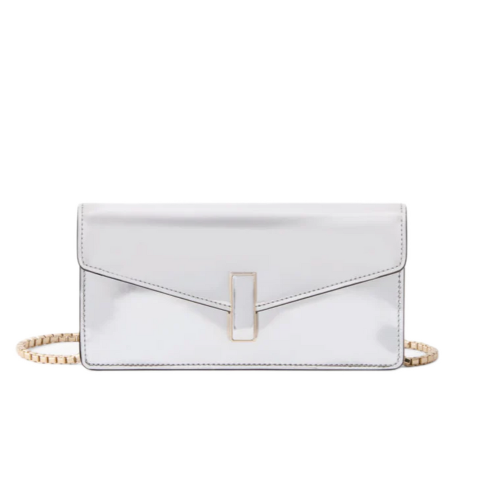 VT - SIXTY Silver Mirror Clutch Bag