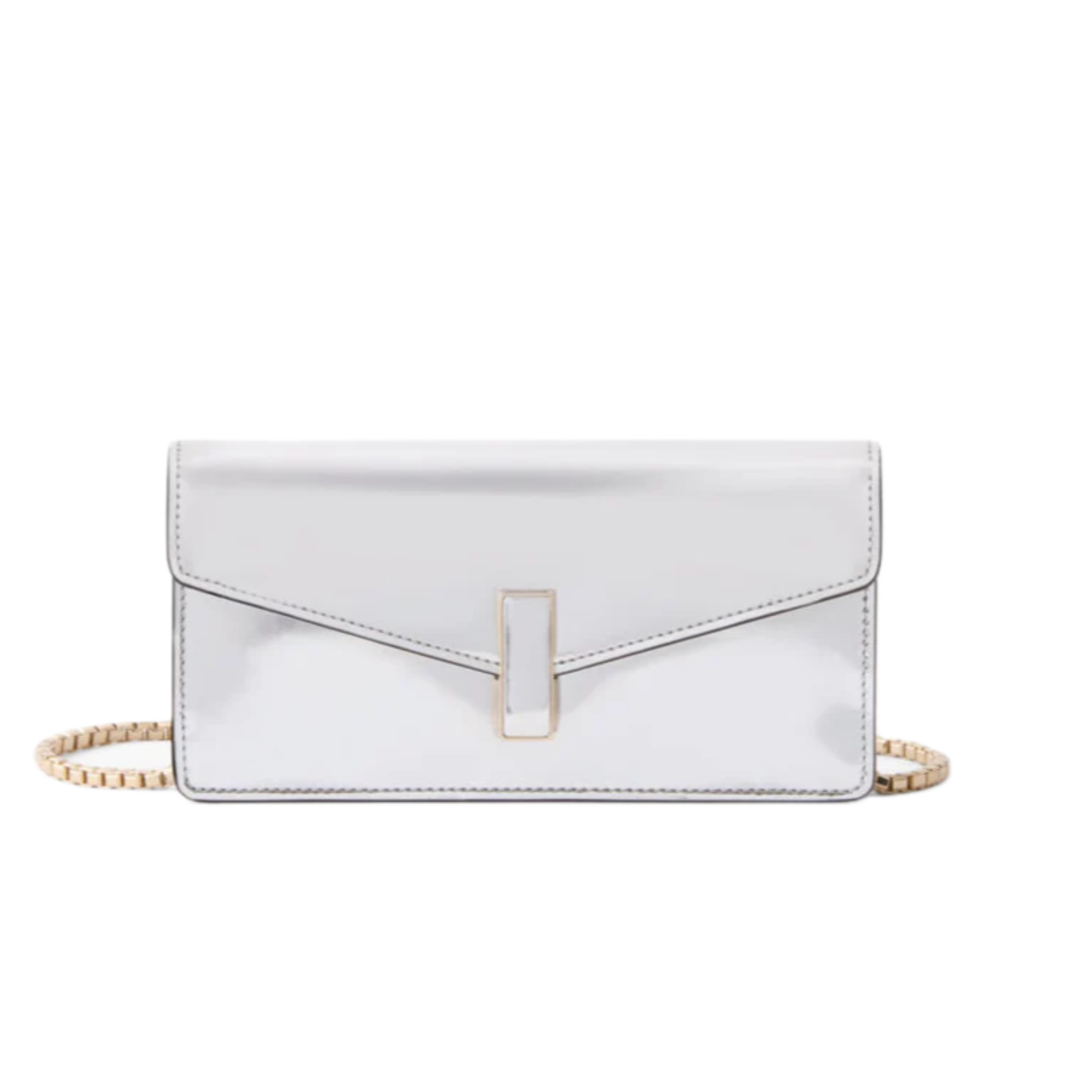 VT - SIXTY Silver Mirror Clutch Bag