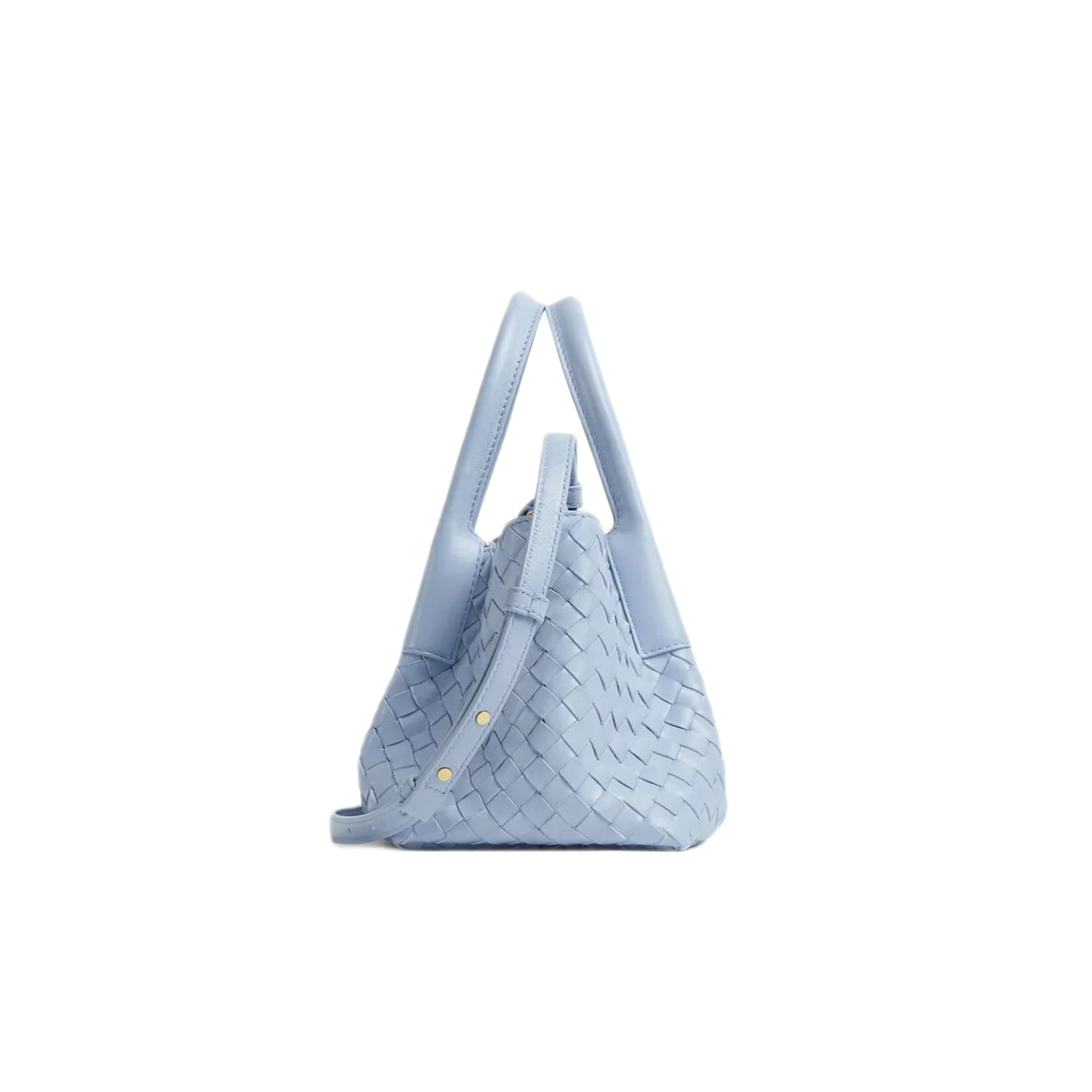 VT - SIXTY Light Blue Woven Light Luxury Fashion Woven Handheld Crossbody Bag