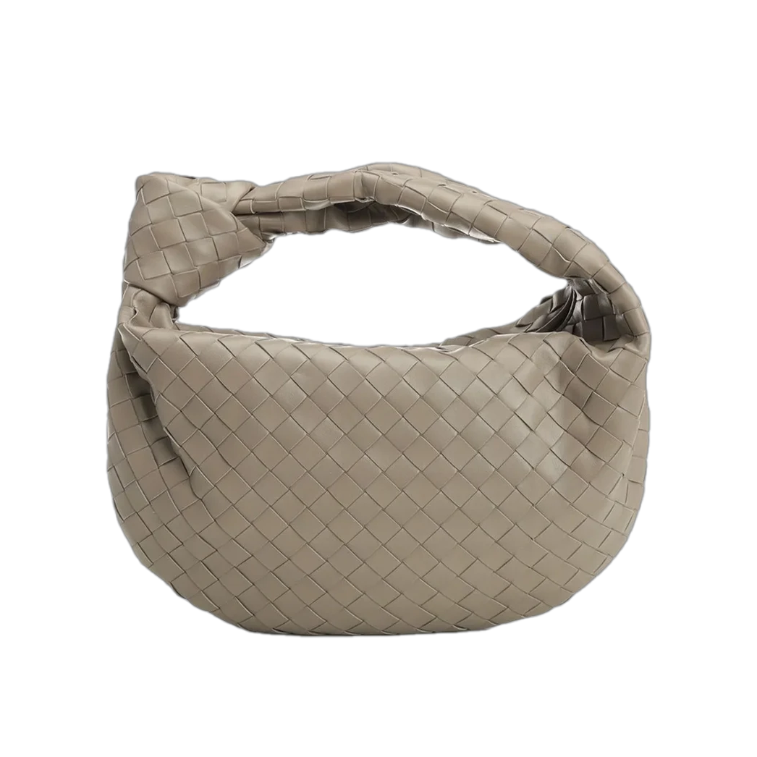 VT - SIXTY Light Gray Woven Light Luxury Fashion Woven Handheld Bag