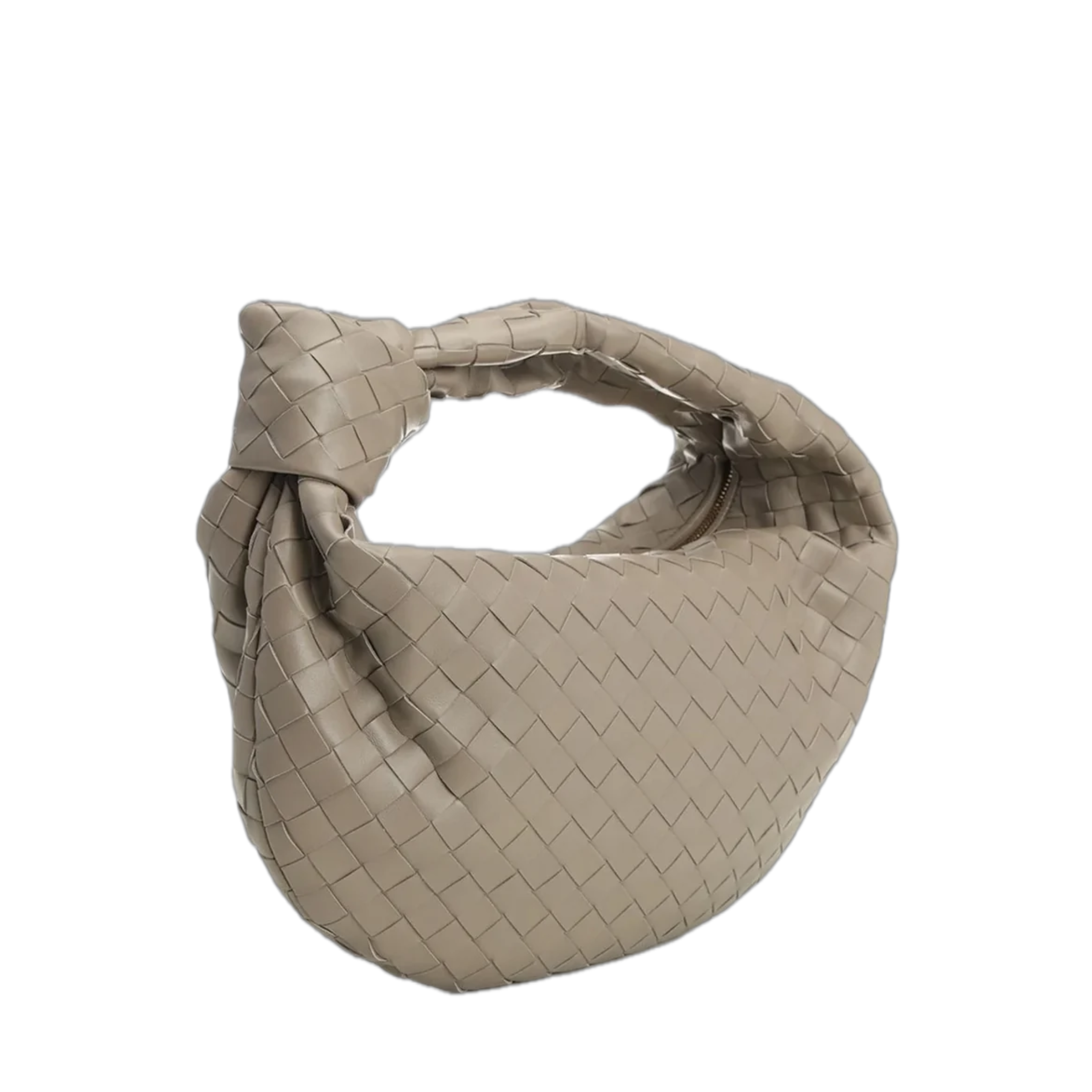 VT - SIXTY Light Gray Woven Light Luxury Fashion Woven Handheld Bag