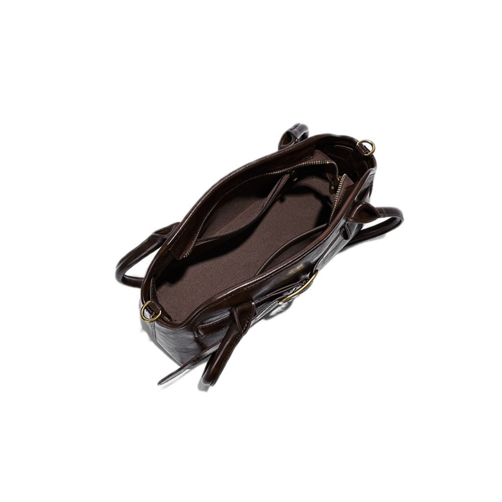 VT-Valentina Belted Elongated Shoulder Bag