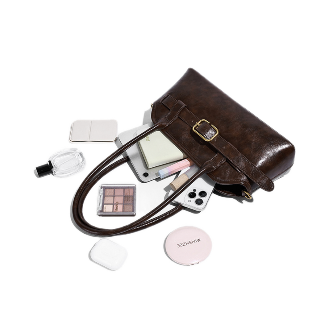 VT-Valentina Belted Elongated Shoulder Bag