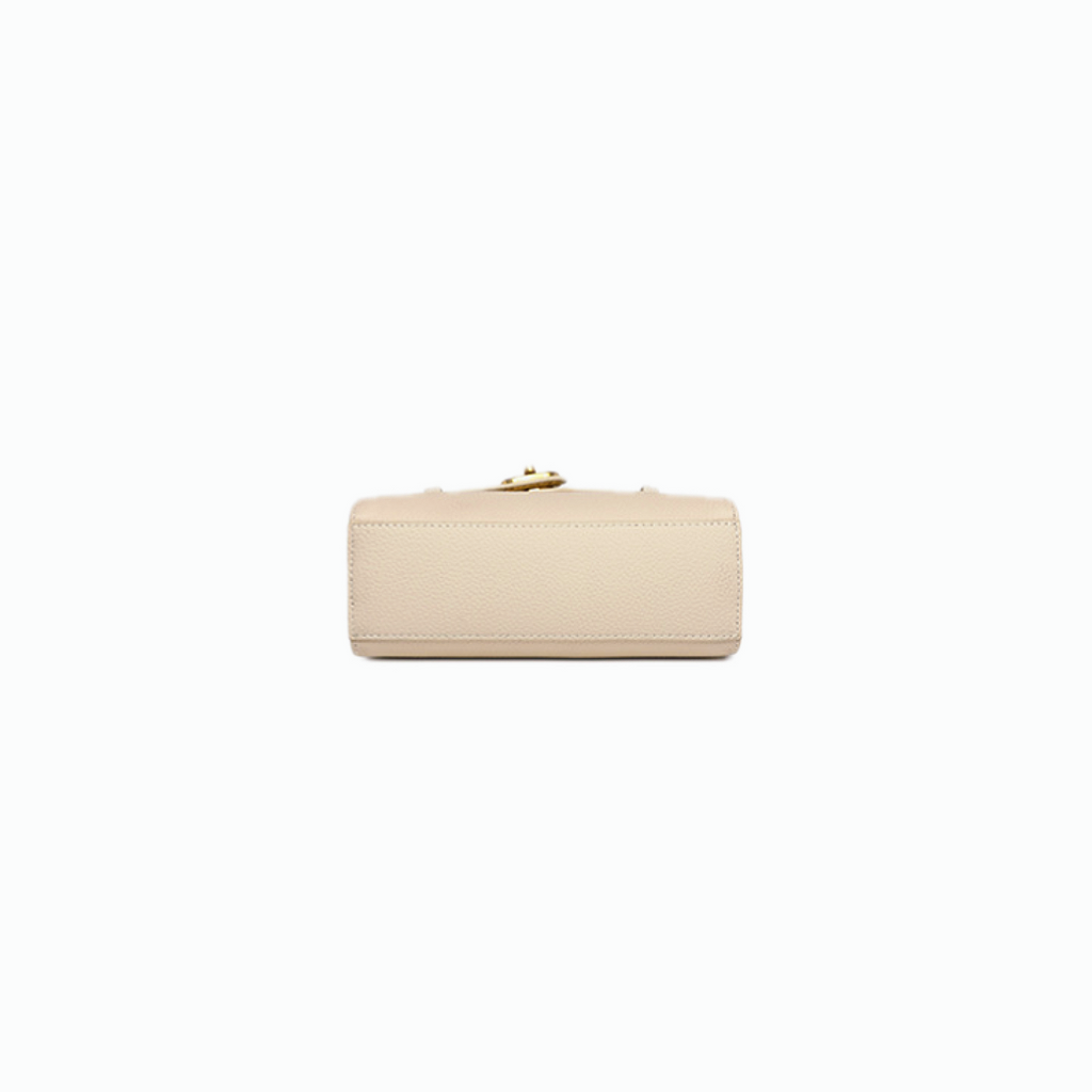 VT-Aubrey Metallic-Buckle Top Handle Bag