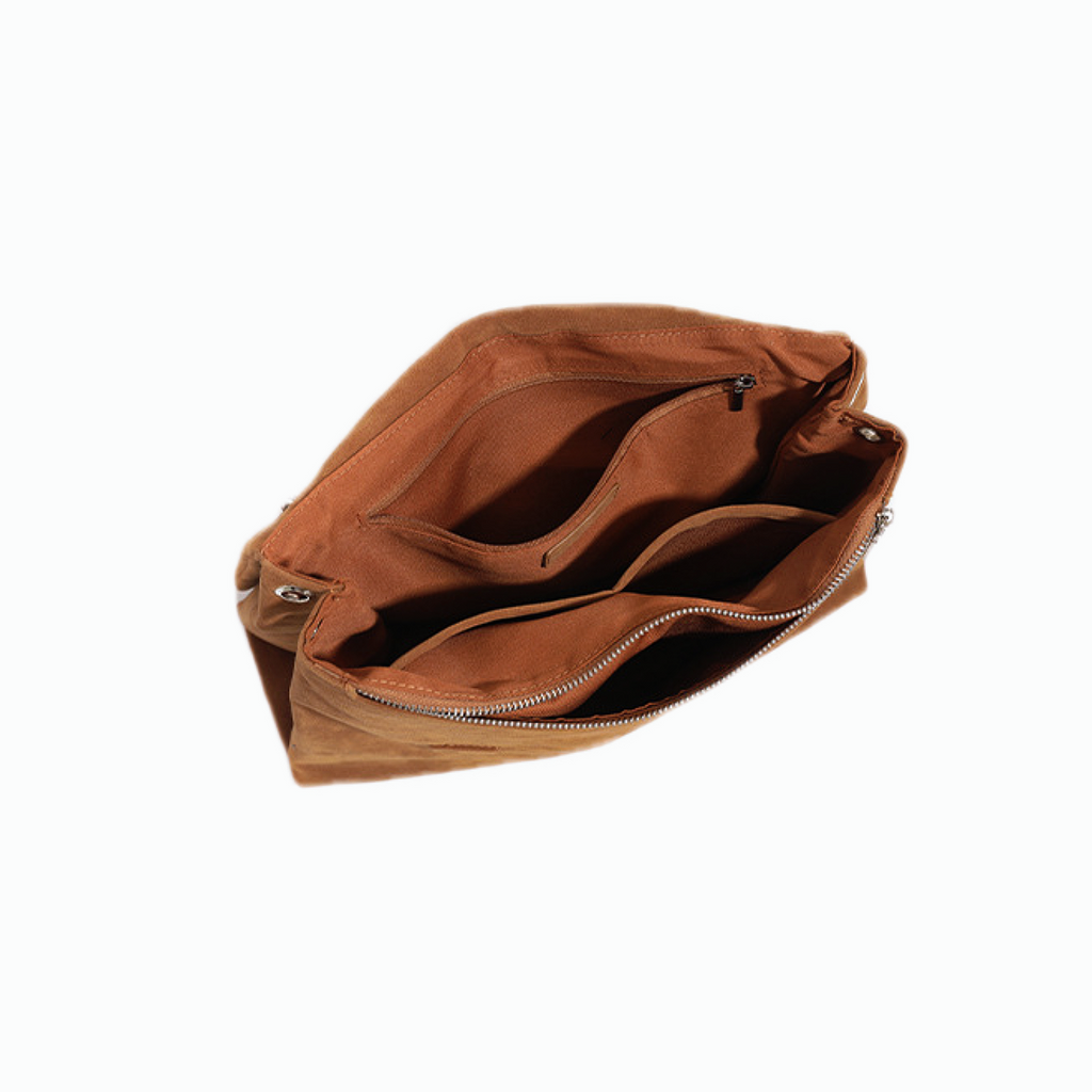 VT-Elara Metallic Crinkle-Effect Chain-Handle Shoulder Bag