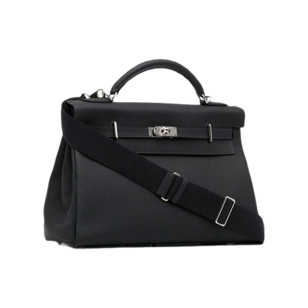 VT - SIXTY Black Silver - Buckle Light Luxury Fashion Handbag
