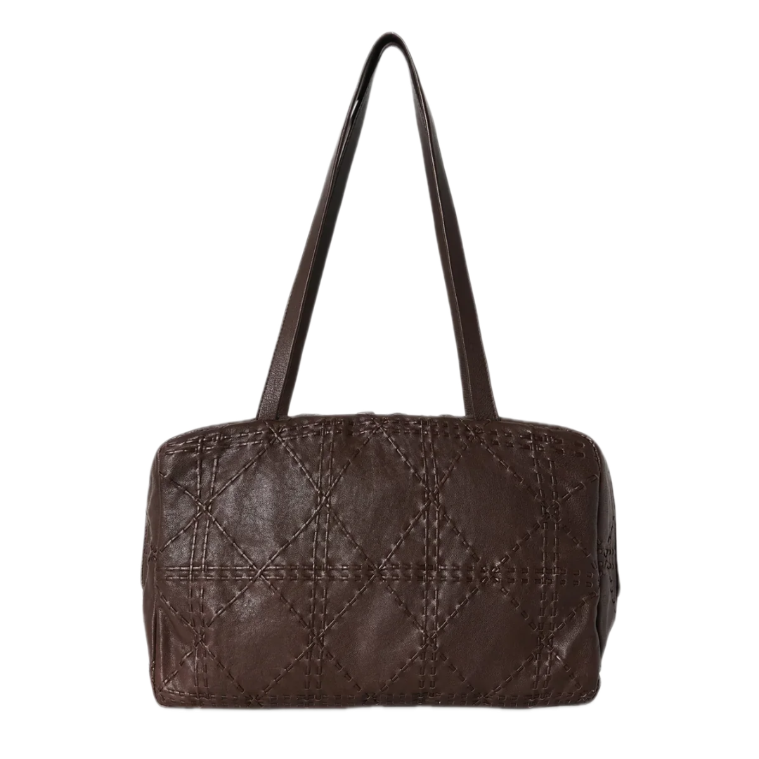 VT - SIXTY Textured Stitching Design Handheld Bag