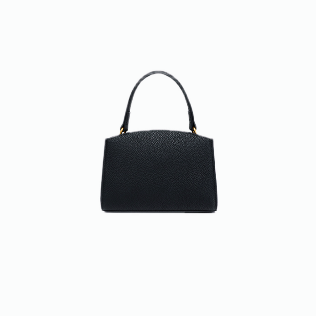 VT-Aubrey Metallic-Buckle Top Handle Bag