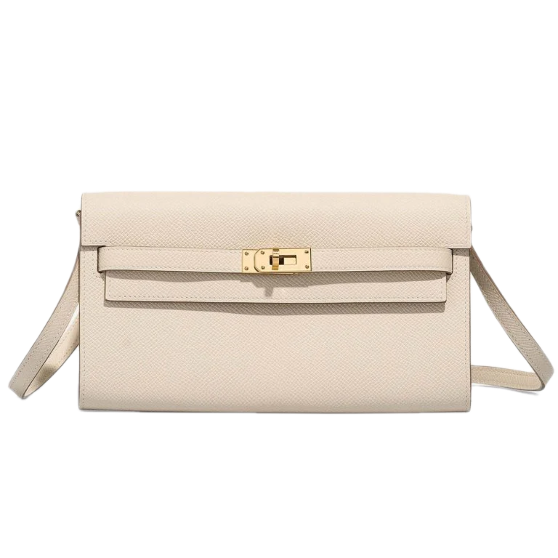 VT - SIXTY Beige Gold - lock Light Luxury Fashion Lock Crossbody Bag