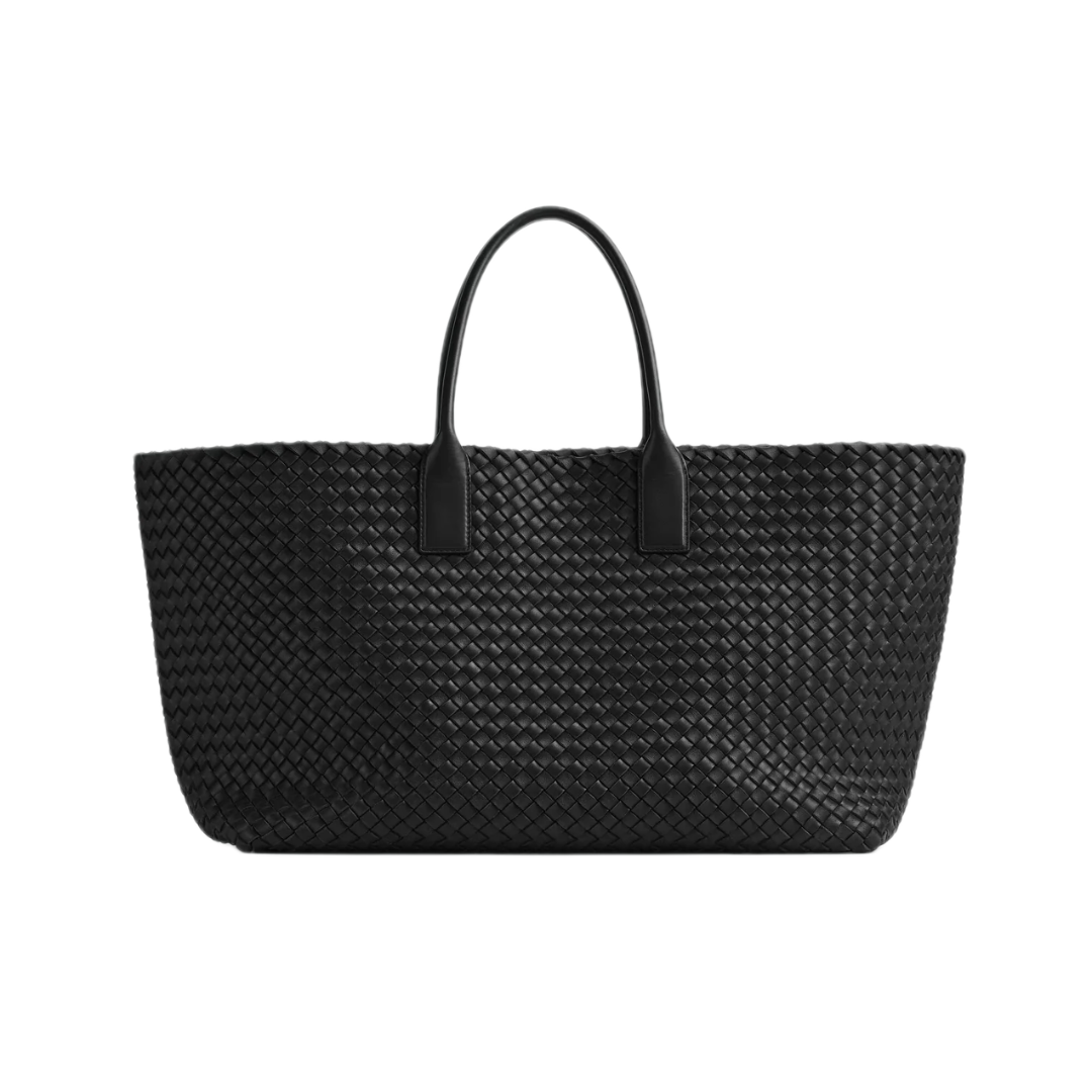 VT - SIXTY Black Woven Light Luxury Fashion Woven Handheld Bag