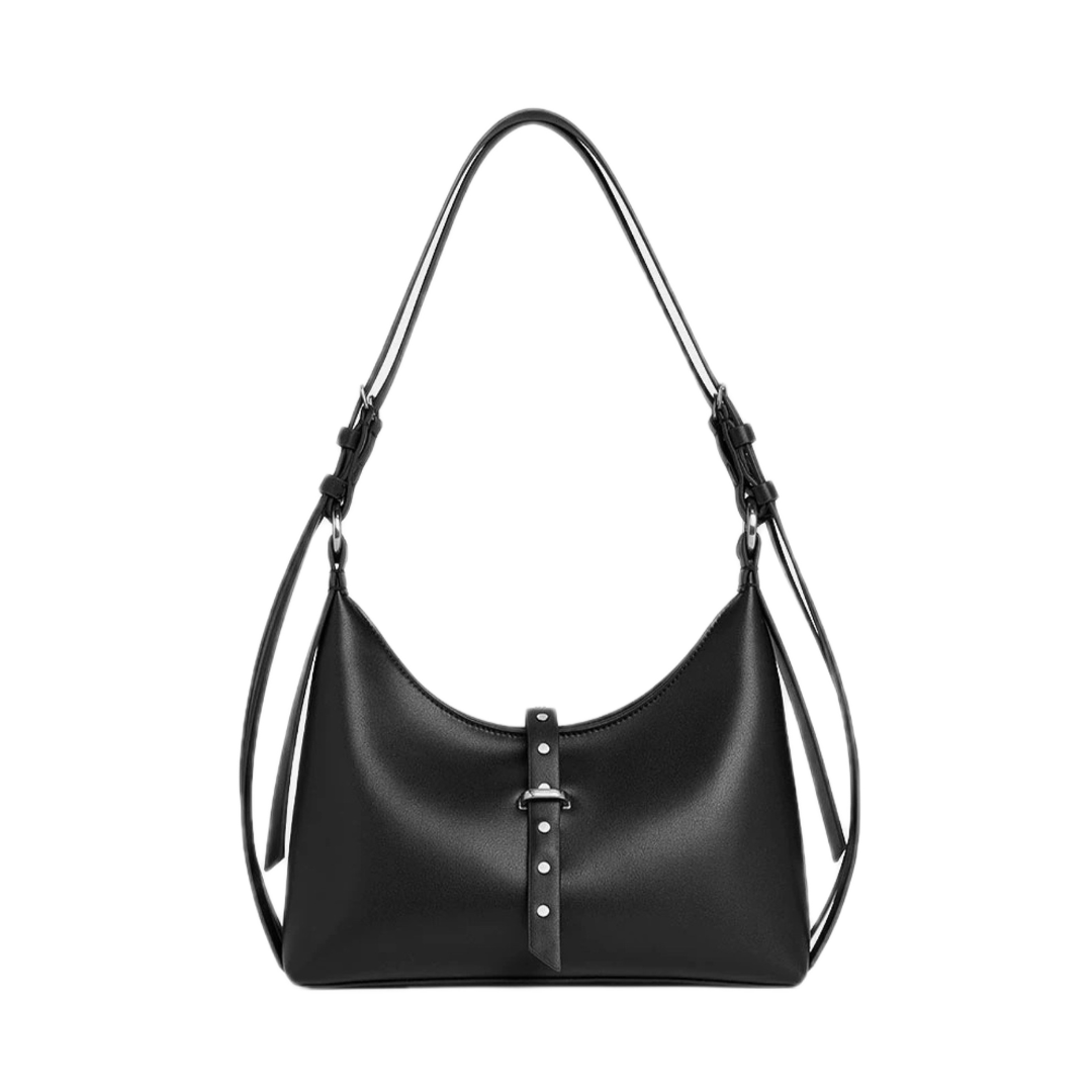 VT-Wren Recycled Suede Studded Belted Shoulder Bag