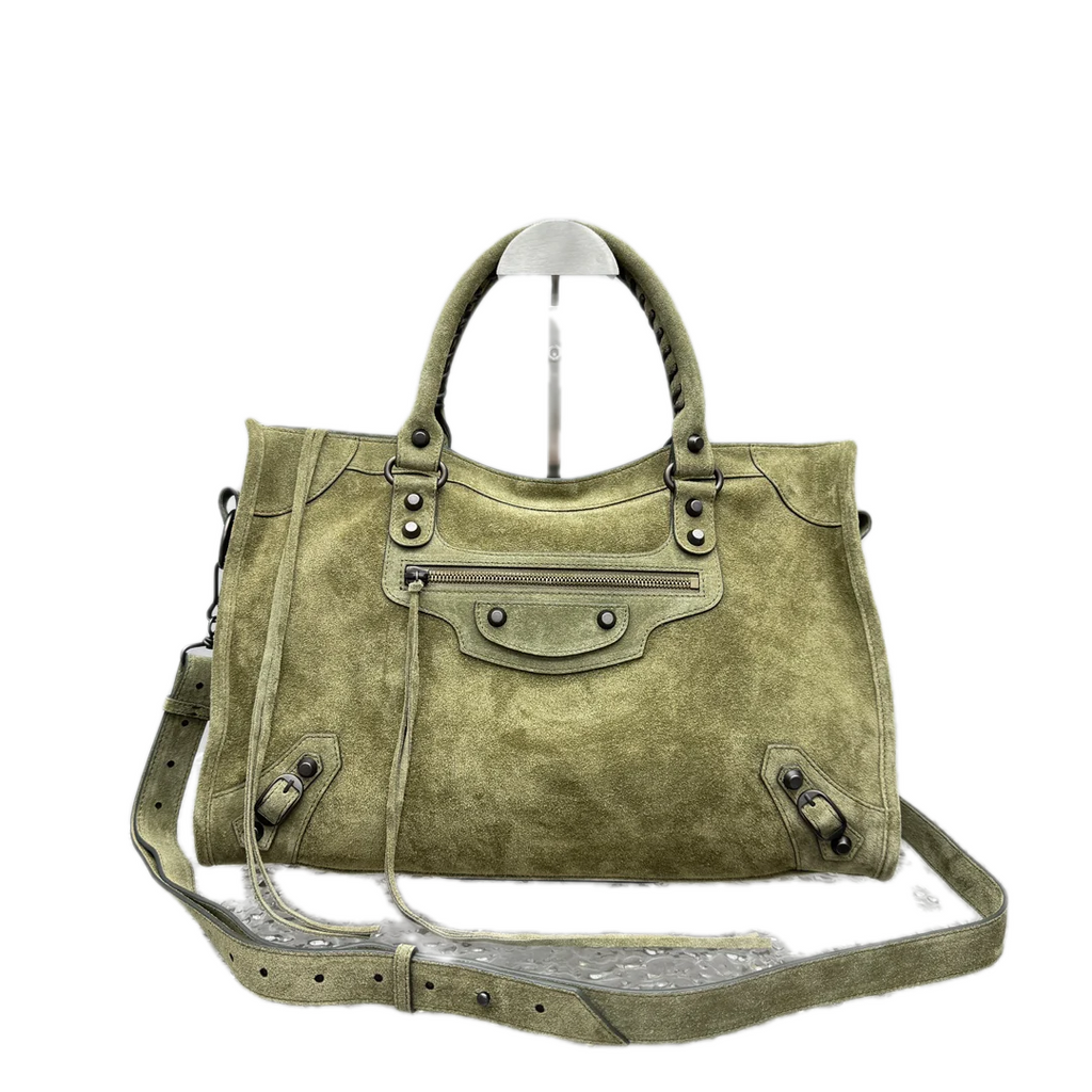 VT - SIXTY Olive Green Light Luxury Fashion Handheld Bag  (can be crossbody)