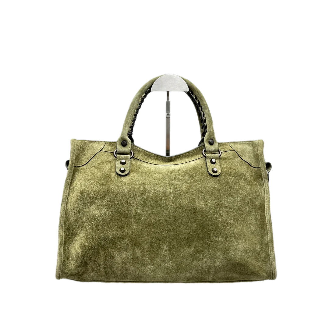 VT - SIXTY Olive Green Light Luxury Fashion Handheld Bag  (can be crossbody)