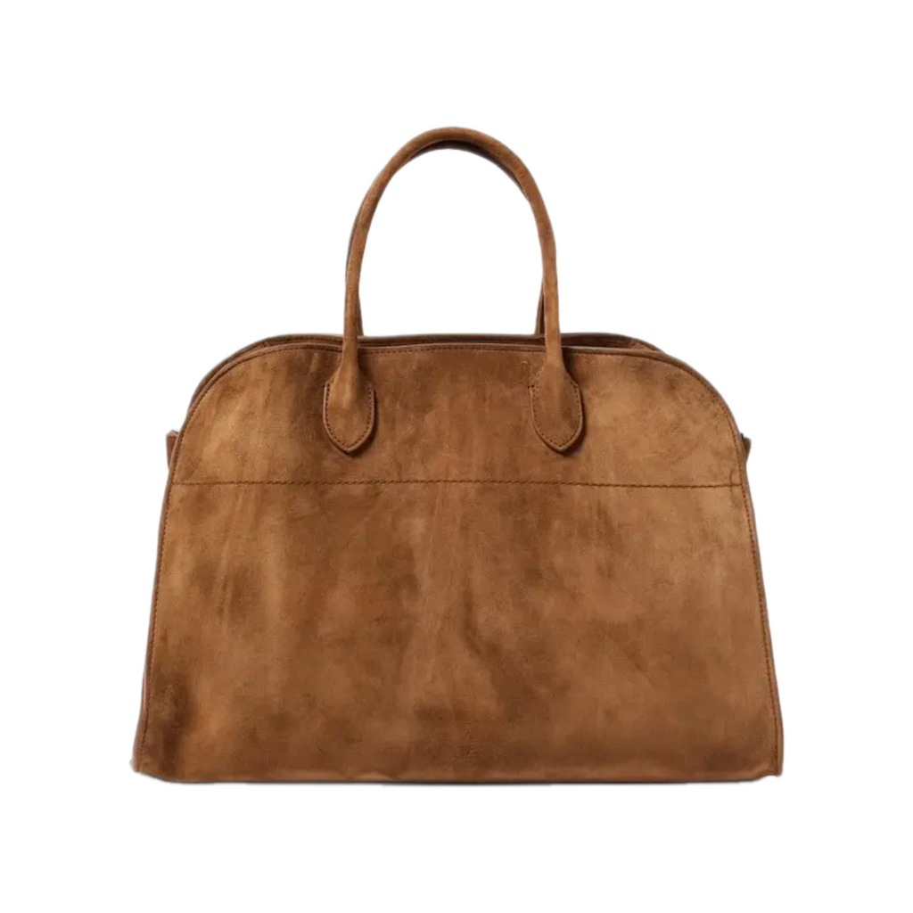 VT - SIXTY Brown Suede Light Luxury Fashion Shell - shaped Handheld Bag