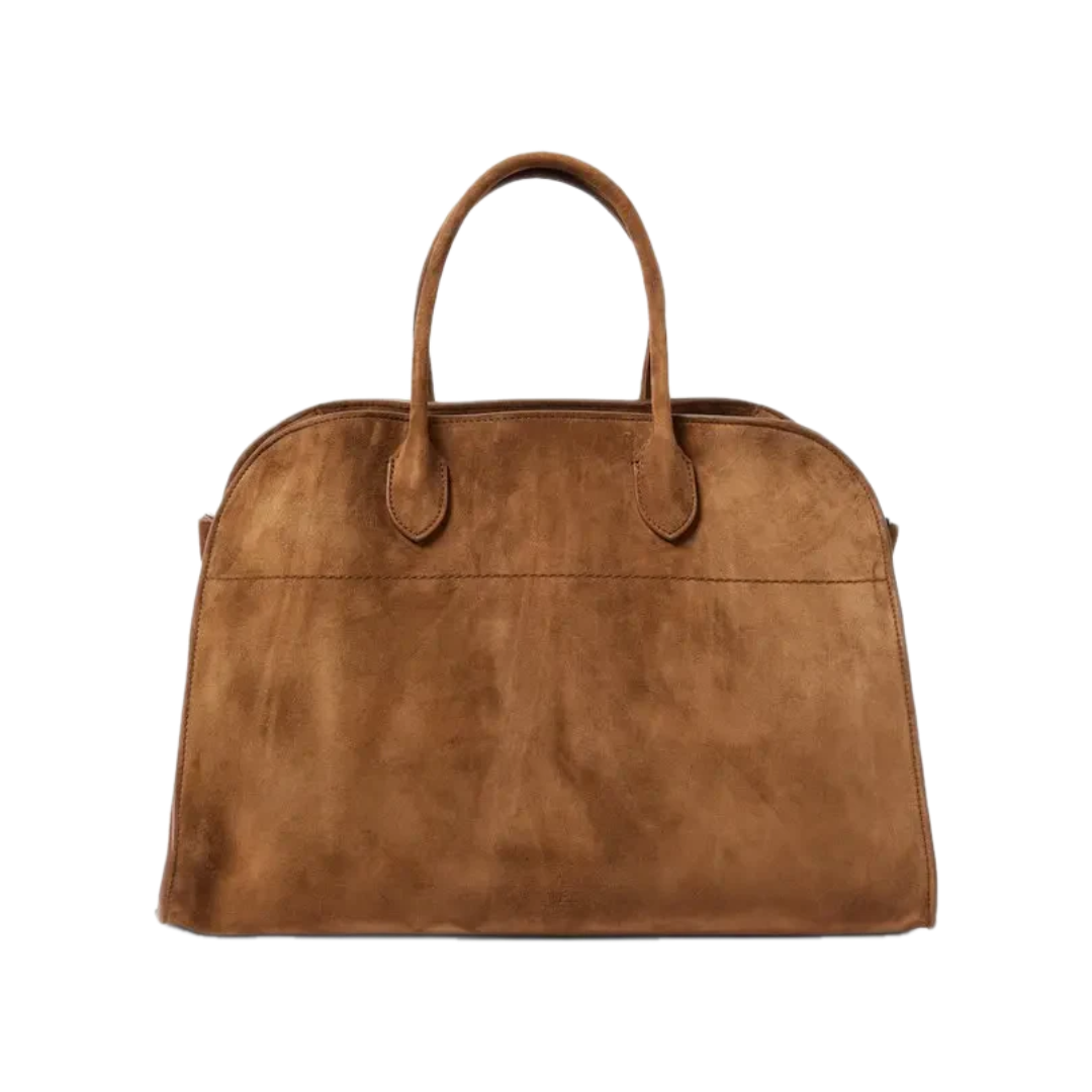 VT - SIXTY Brown Suede Light Luxury Fashion Shell - shaped Handheld Bag