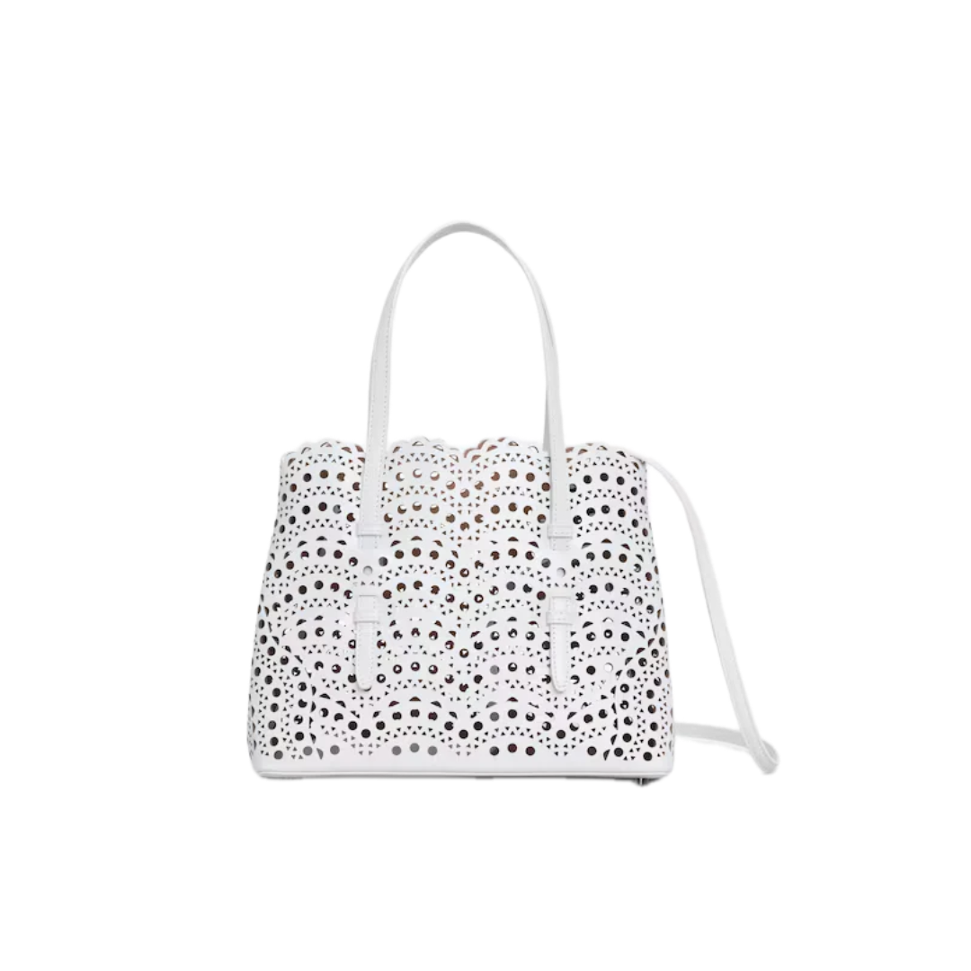 VT - SIXTY White Hollow - out Light Luxury Fashion Handheld Bag