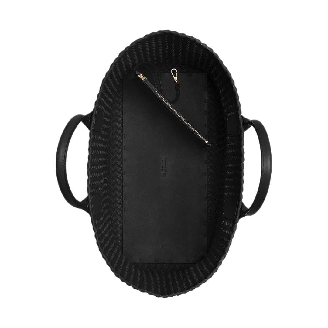 VT - SIXTY Black Woven Light Luxury Fashion Woven Handheld Bag