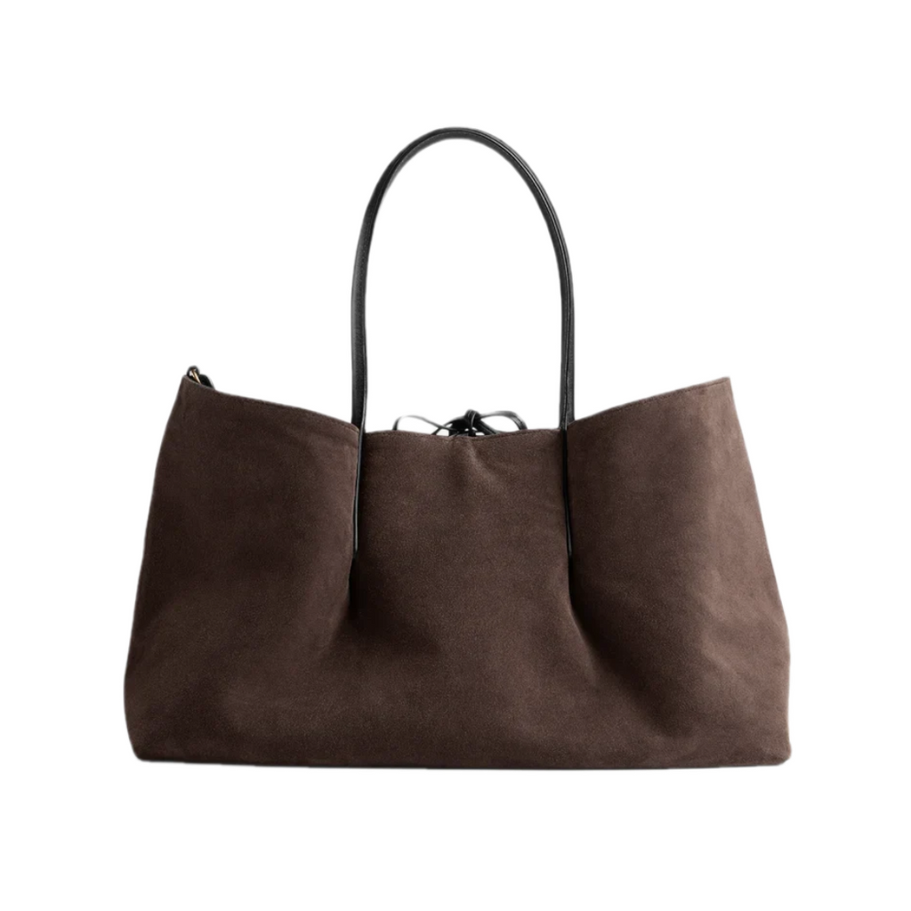 VT - SIXTY Reversible Woven Leather & Suede Handbag