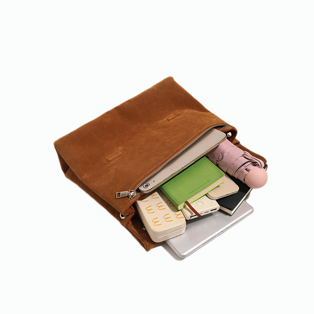 VT-Elara Metallic Crinkle-Effect Chain-Handle Shoulder Bag