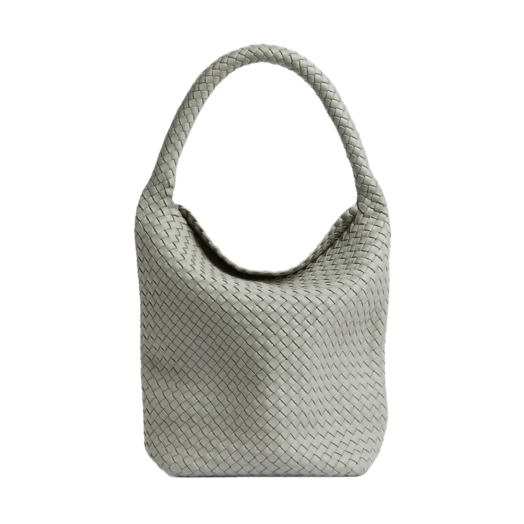 VT - SIXTY Light Gray Woven Light Luxury Fashion Woven Handheld Bag