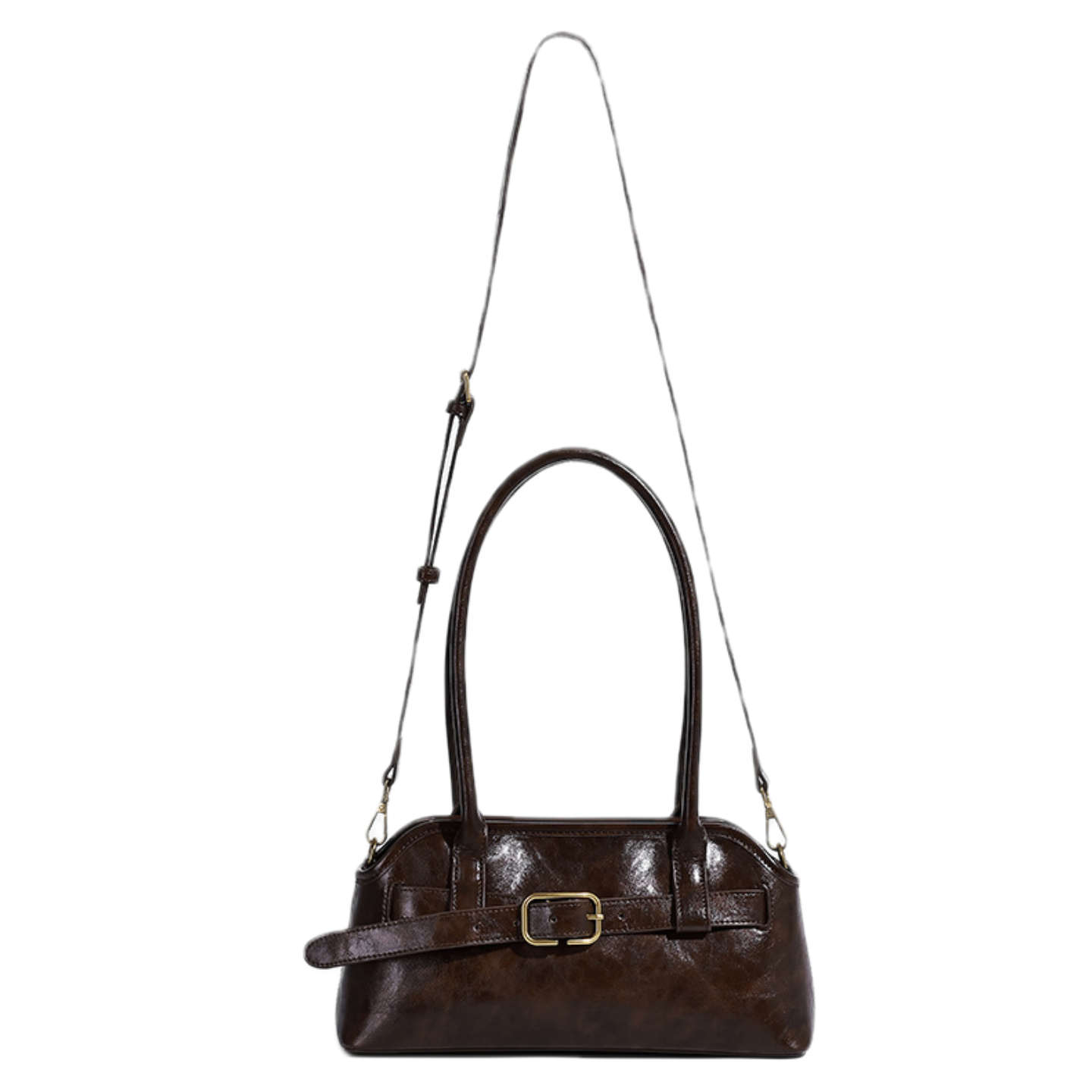VT-Valentina Belted Elongated Shoulder Bag