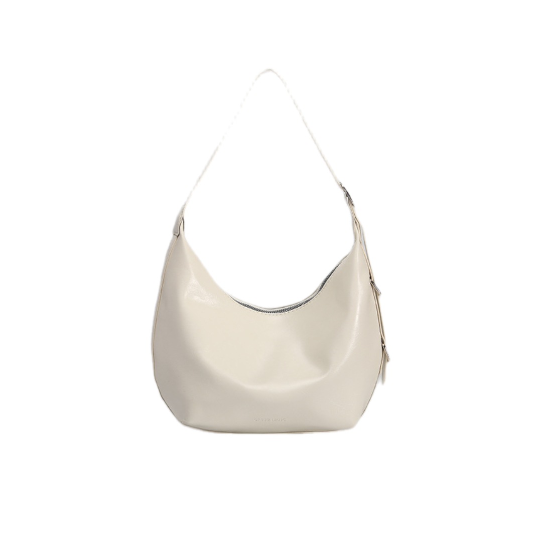 VT-Alora Metallic Curved Hobo Bag