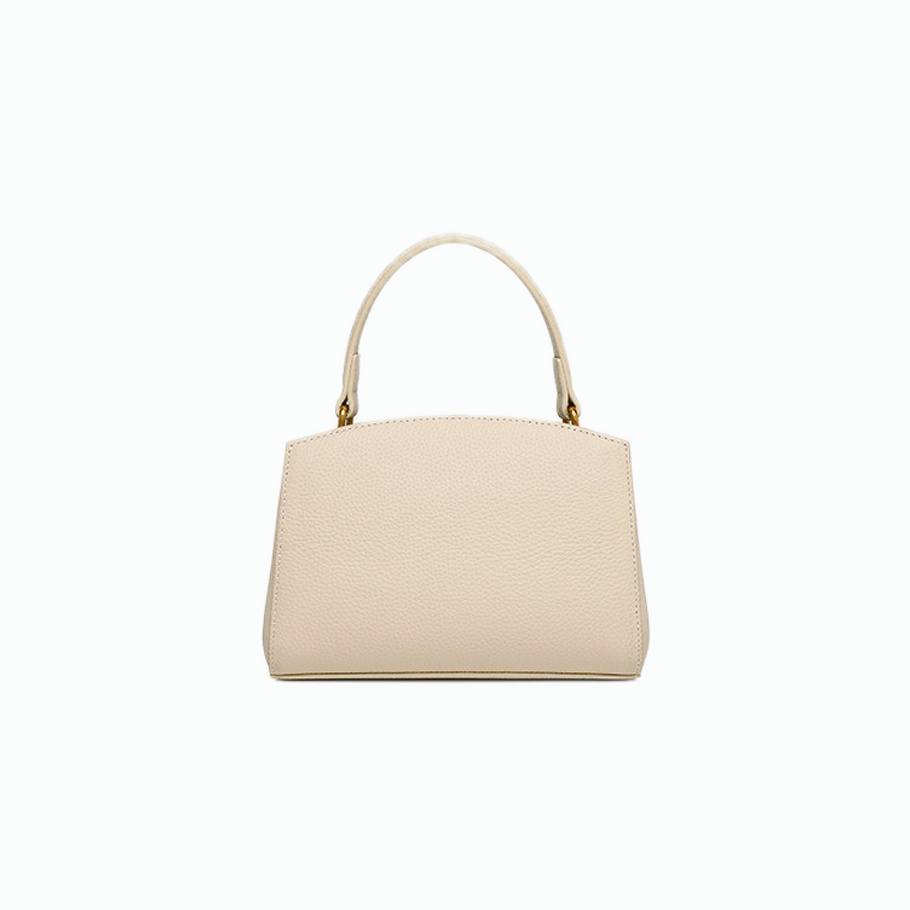 VT-Aubrey Metallic-Buckle Top Handle Bag
