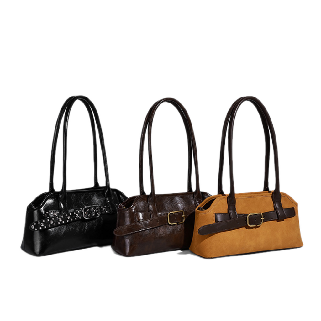 VT-Valentina Belted Elongated Shoulder Bag