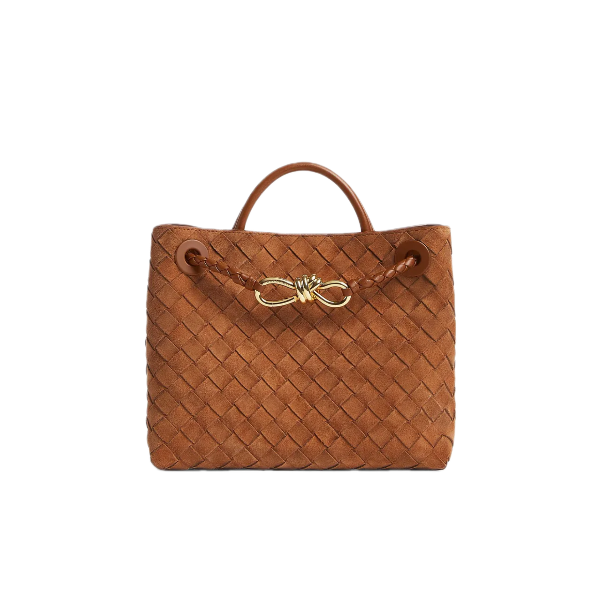 VT - SIXTY Brown Woven Light Luxury Fashion Woven Handheld Crossbody Bag