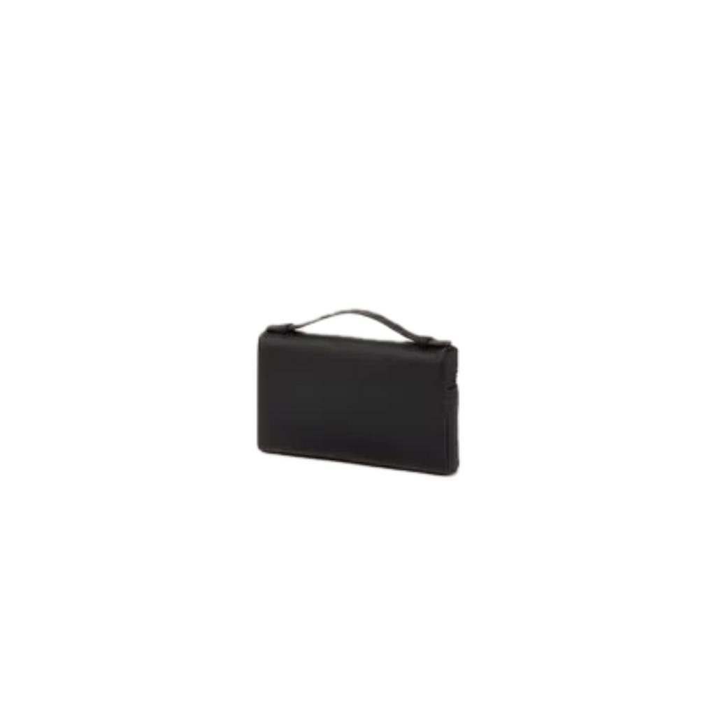 VT - SIXTY Textured Leather Convertible Handheld & Crossbody Bag with Gold Hardware