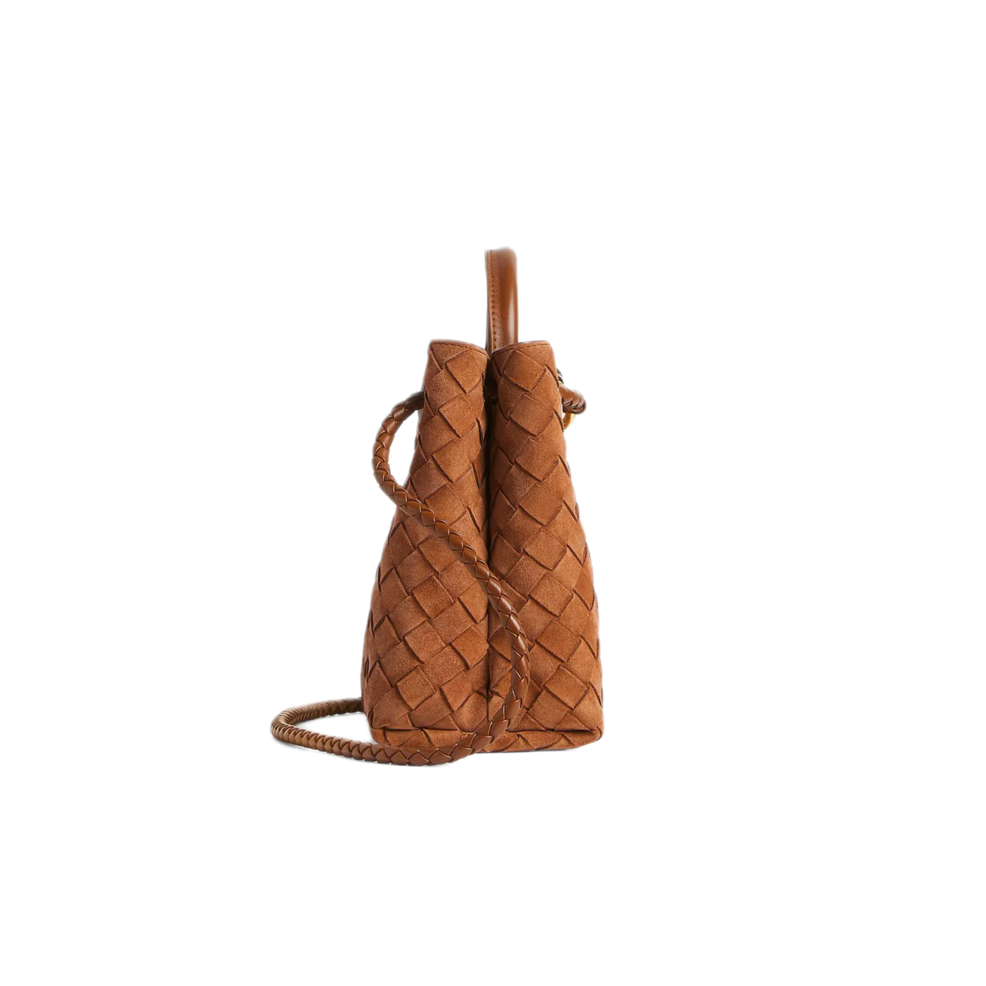 VT - SIXTY Brown Woven Light Luxury Fashion Woven Handheld Crossbody Bag