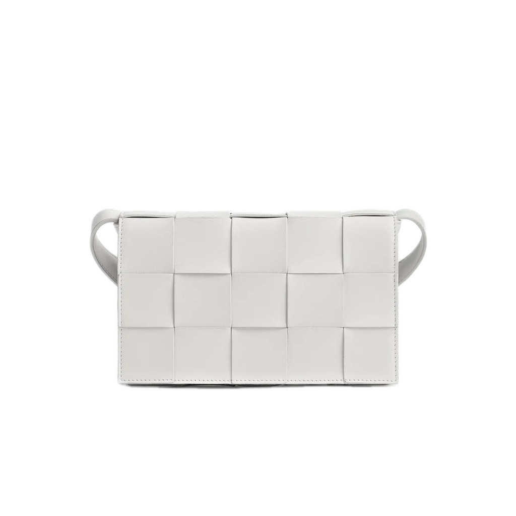 VT - SIXTY White Woven Light Luxury Fashion Woven Crossbody Bag