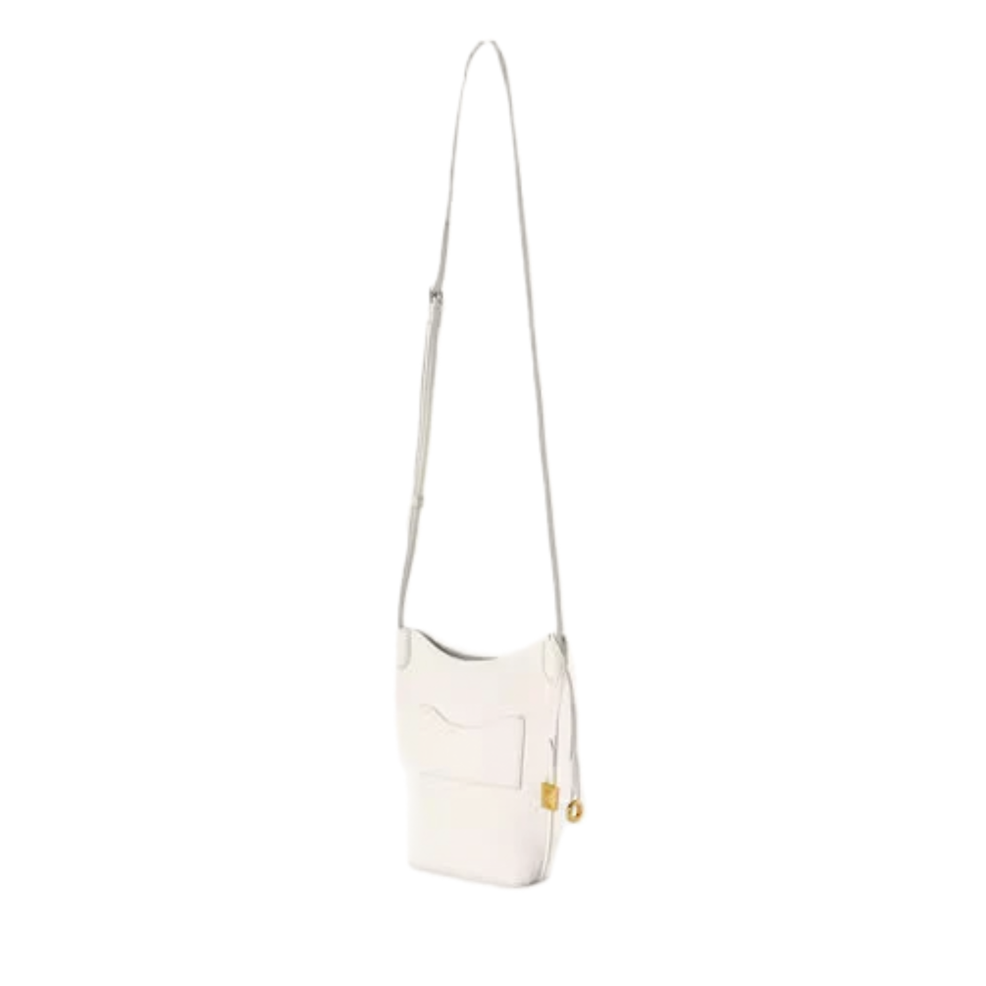 VT - SIXTY Textured Leather Convertible Crossbody & Shoulder Bag with Decorative Charms