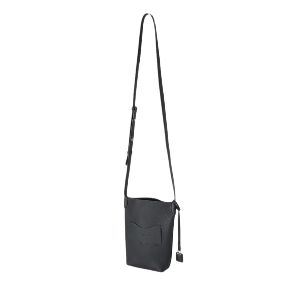 VT - SIXTY Textured Leather Convertible Crossbody & Shoulder Bag with Decorative Charms