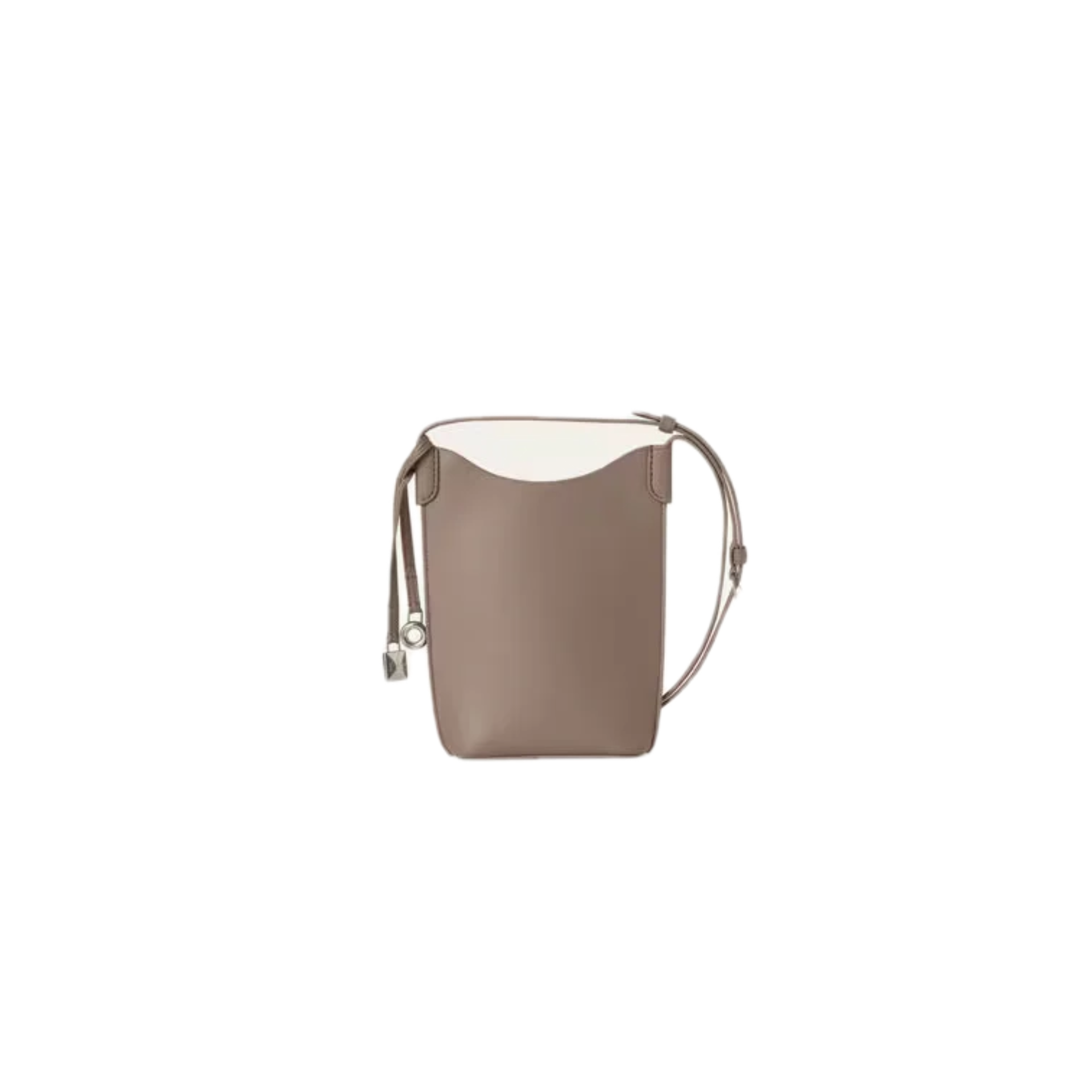 VT - SIXTY Textured Leather Convertible Crossbody & Shoulder Bag with Decorative Charms