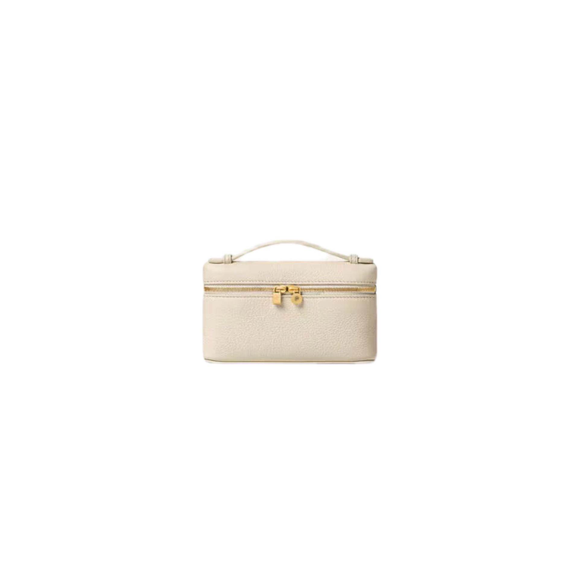 VT - SIXTY Textured Leather Convertible Handheld & Crossbody Bag with Gold Hardware