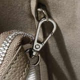 Top-grain Genuine Leather Medium-Soft Large Tote Bag with Magnetic Snap