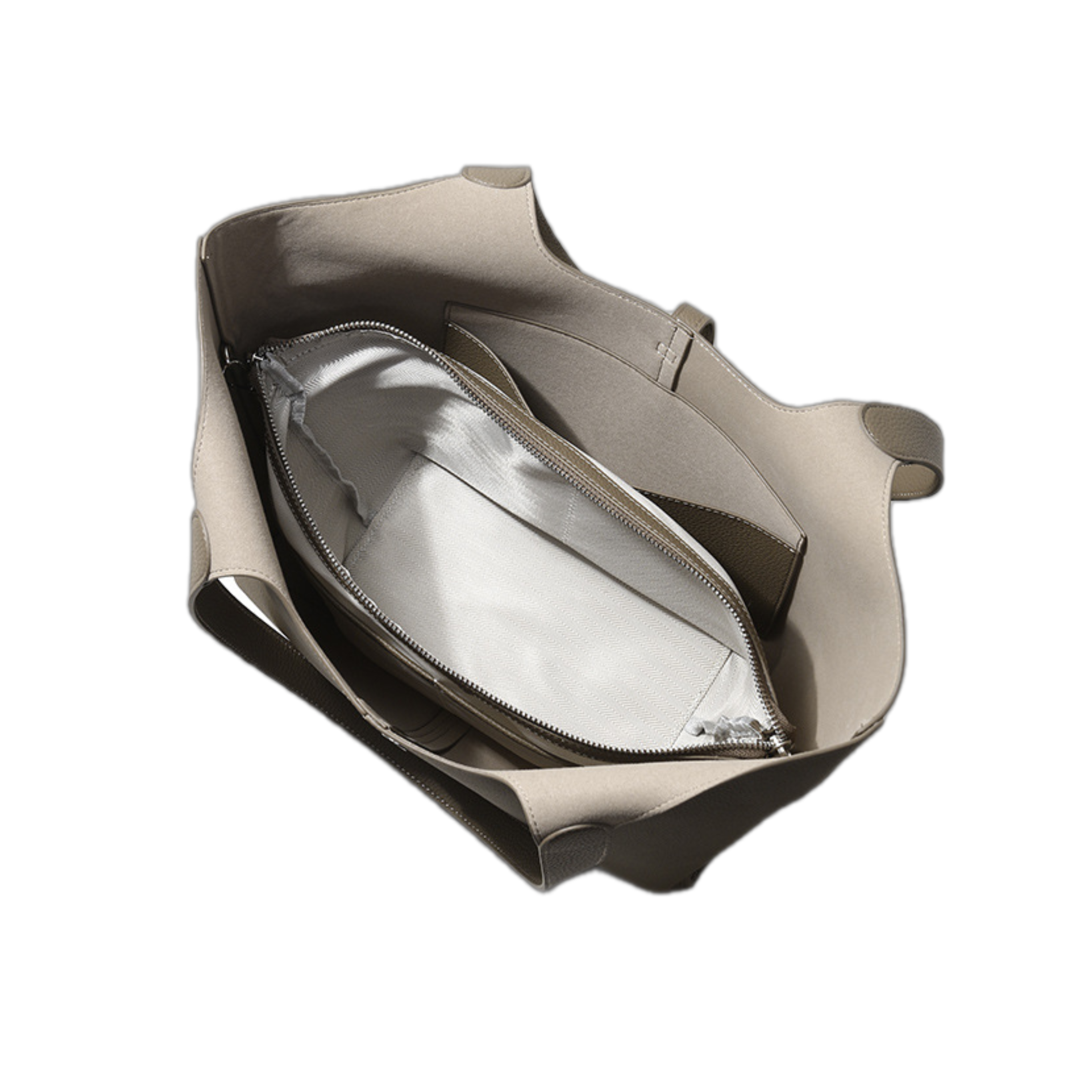 Top-grain Genuine Leather Medium-Soft Large Tote Bag with Magnetic Snap