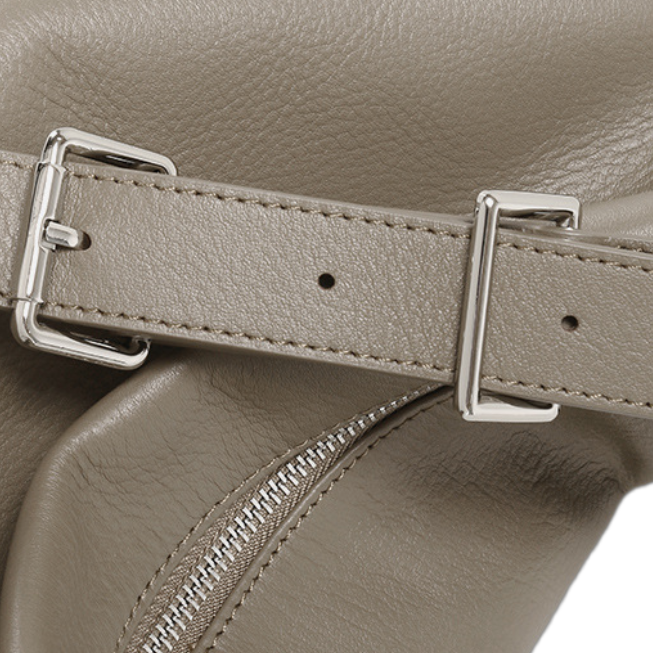 Top-grain Genuine Leather Soft Large Multi-Pocket Shoulder Bag