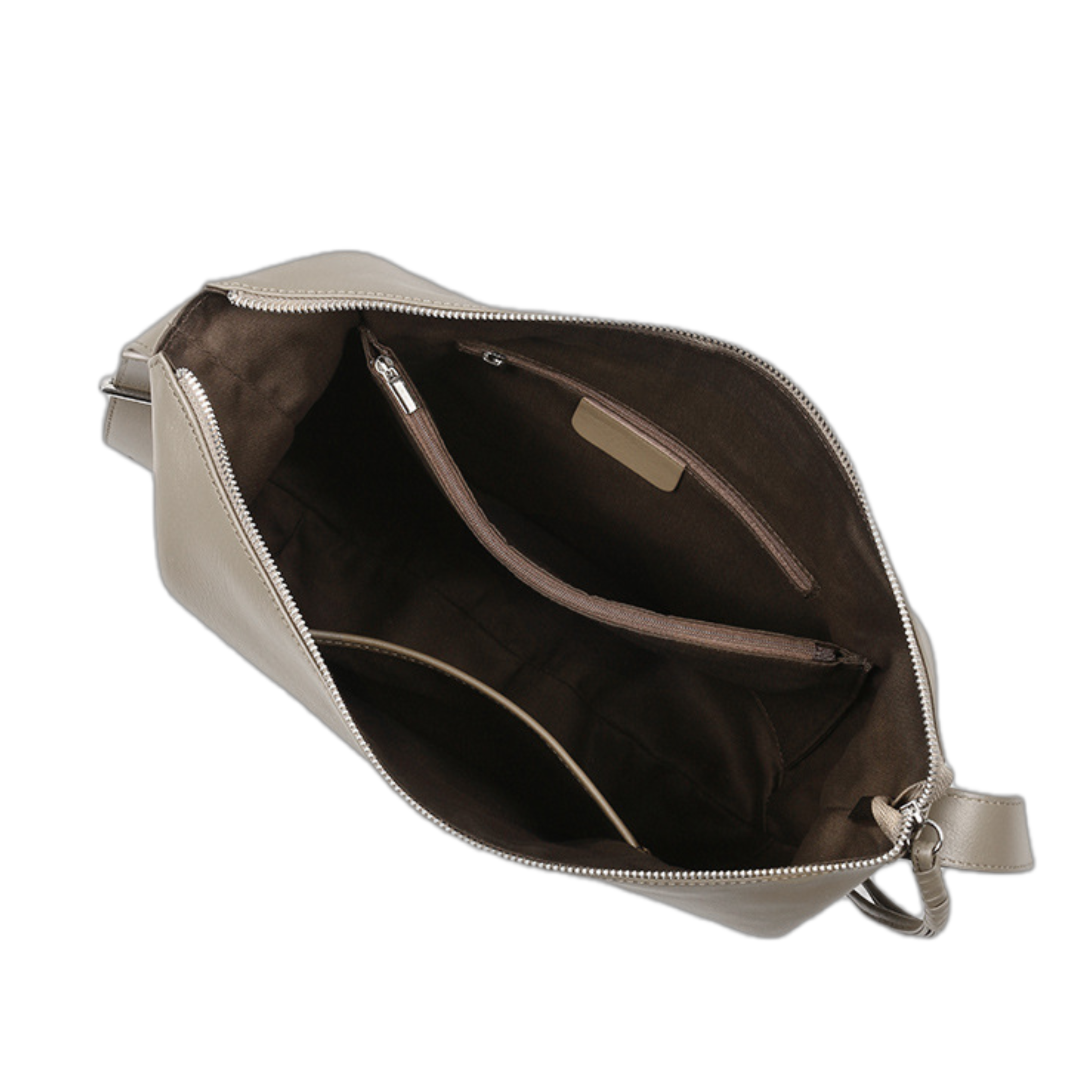 Top-grain Genuine Leather Soft Large Multi-Pocket Shoulder Bag