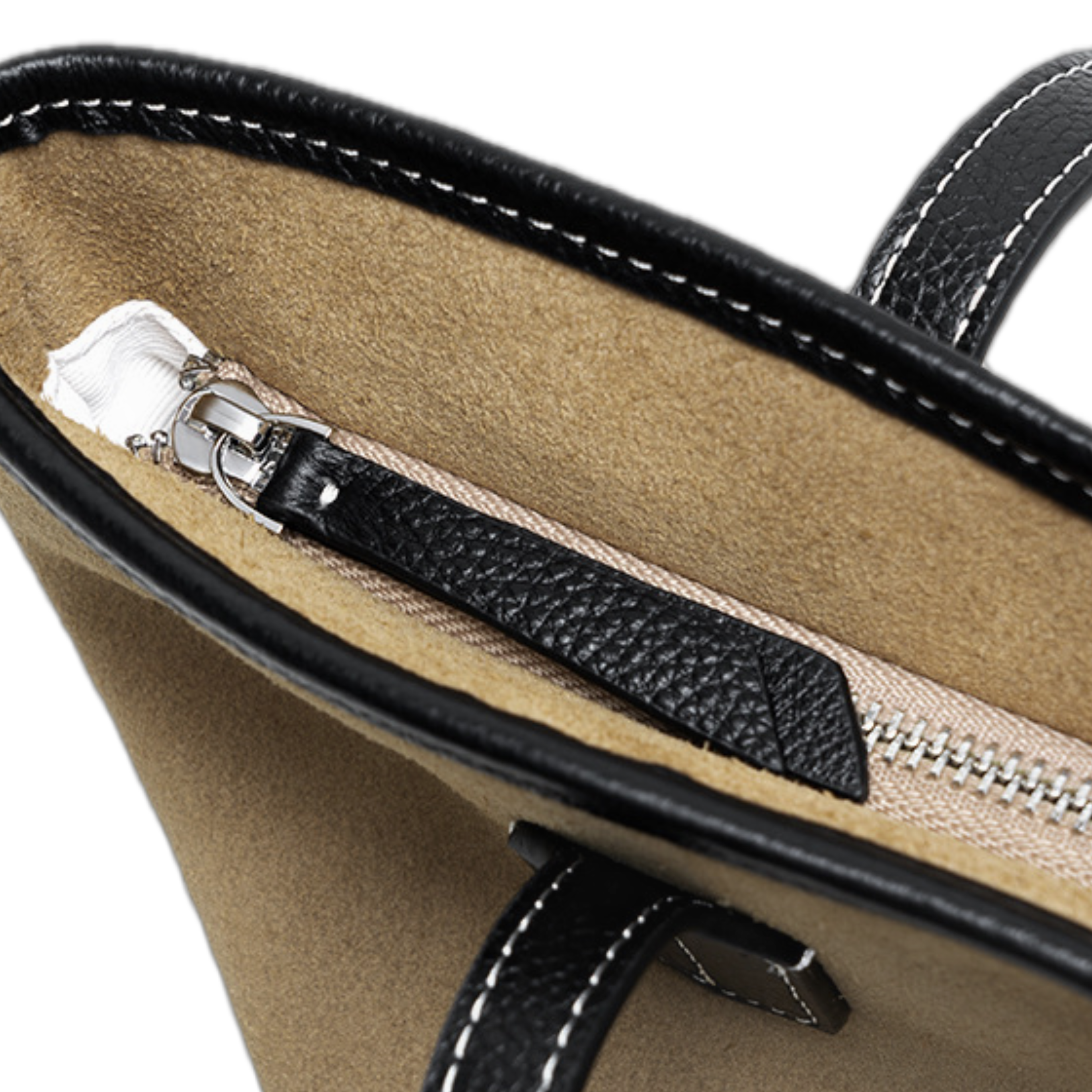 High-gloss Frosted Cowhide Stitching Line Large Horizontal Square Shoulder Bag