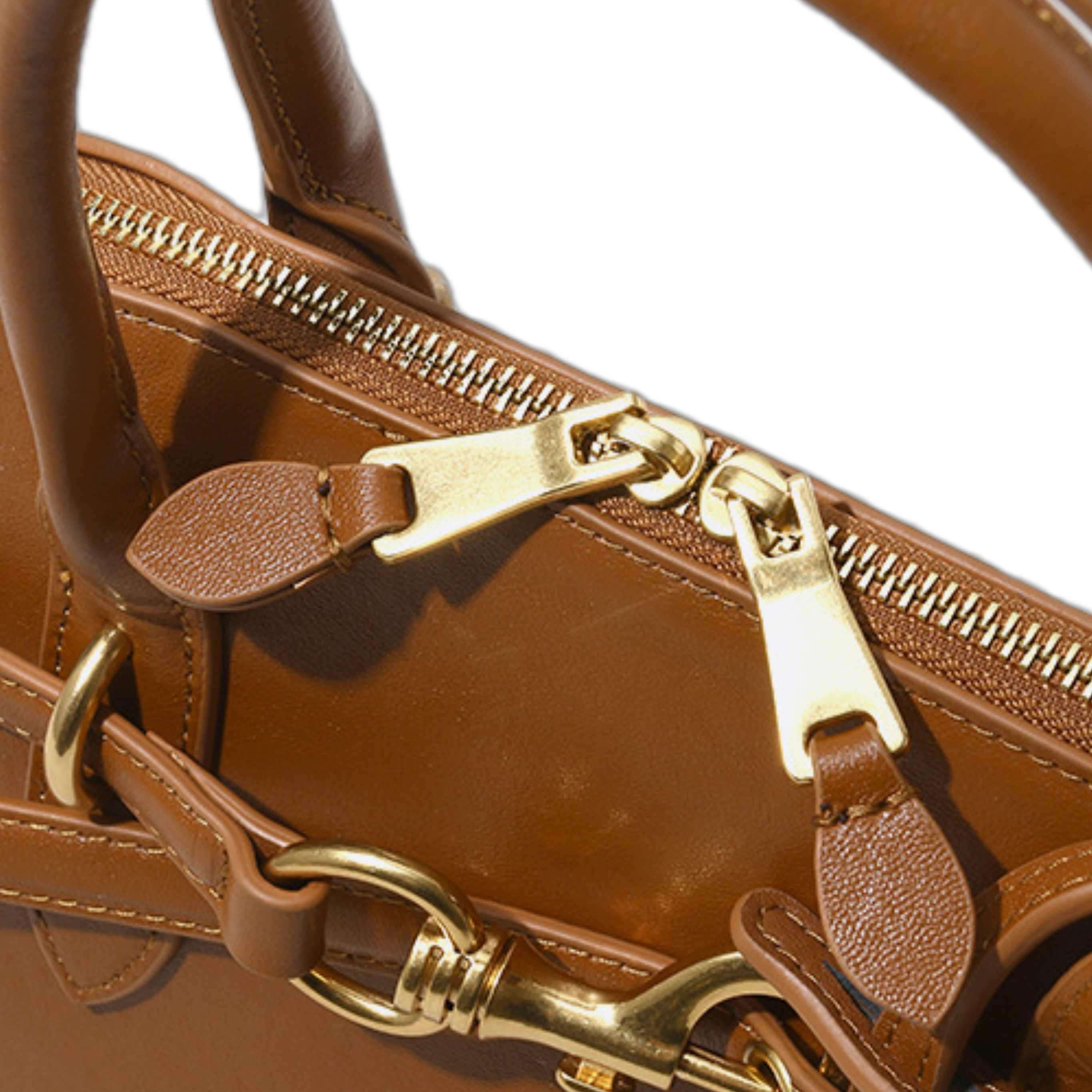 Top-grain Genuine Leather Medium-Hard Large Horizontal Square Handheld Bag