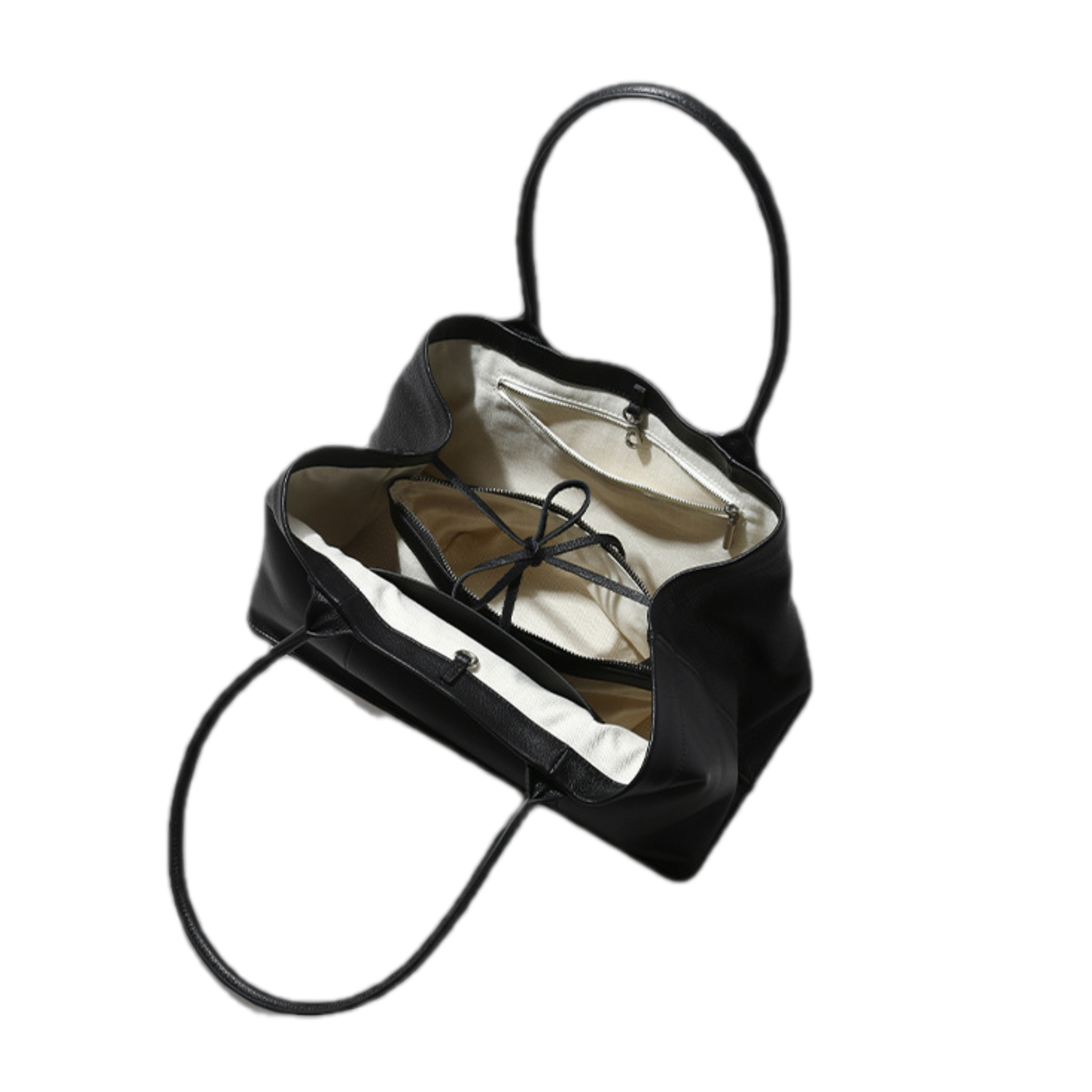 Top-grain Calf Leather Medium-Hard Large Vertical Square Shoulder Bag