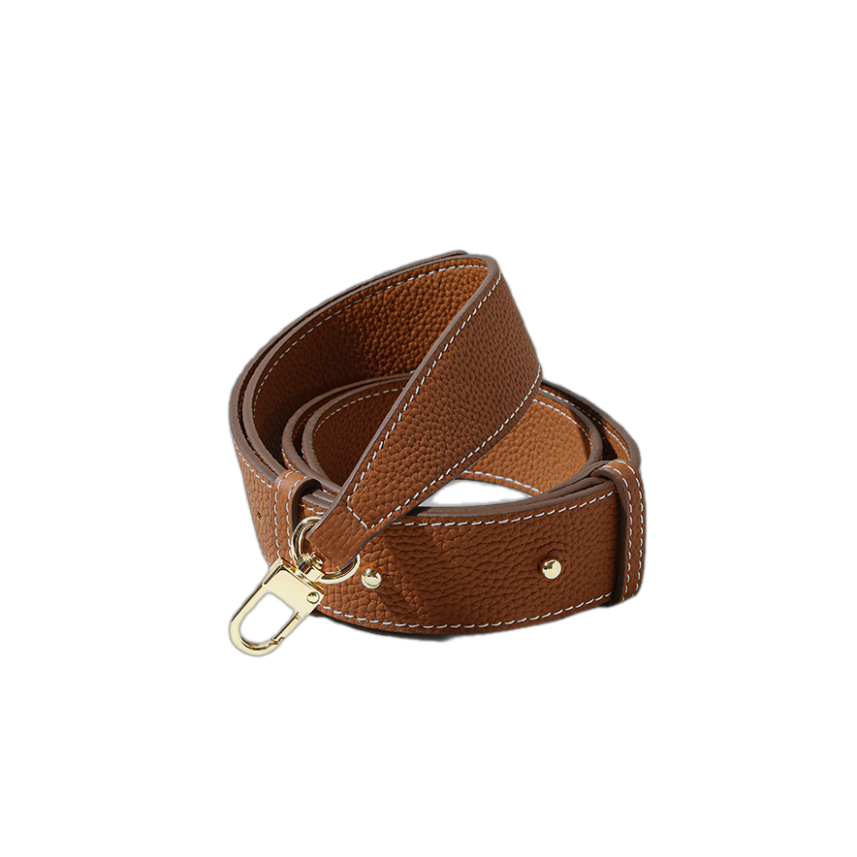 Top-grain Genuine Leather Push Lock Medium-Soft Handbag