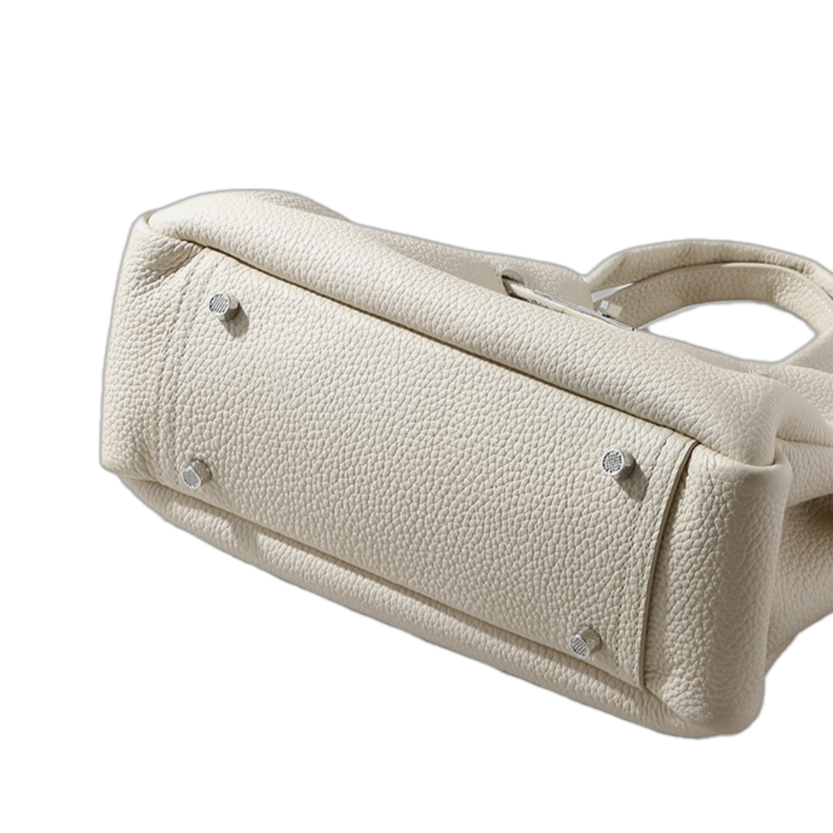 Top-grain Cowhide Magnetic Clasp Medium Handheld & Shoulder Bag