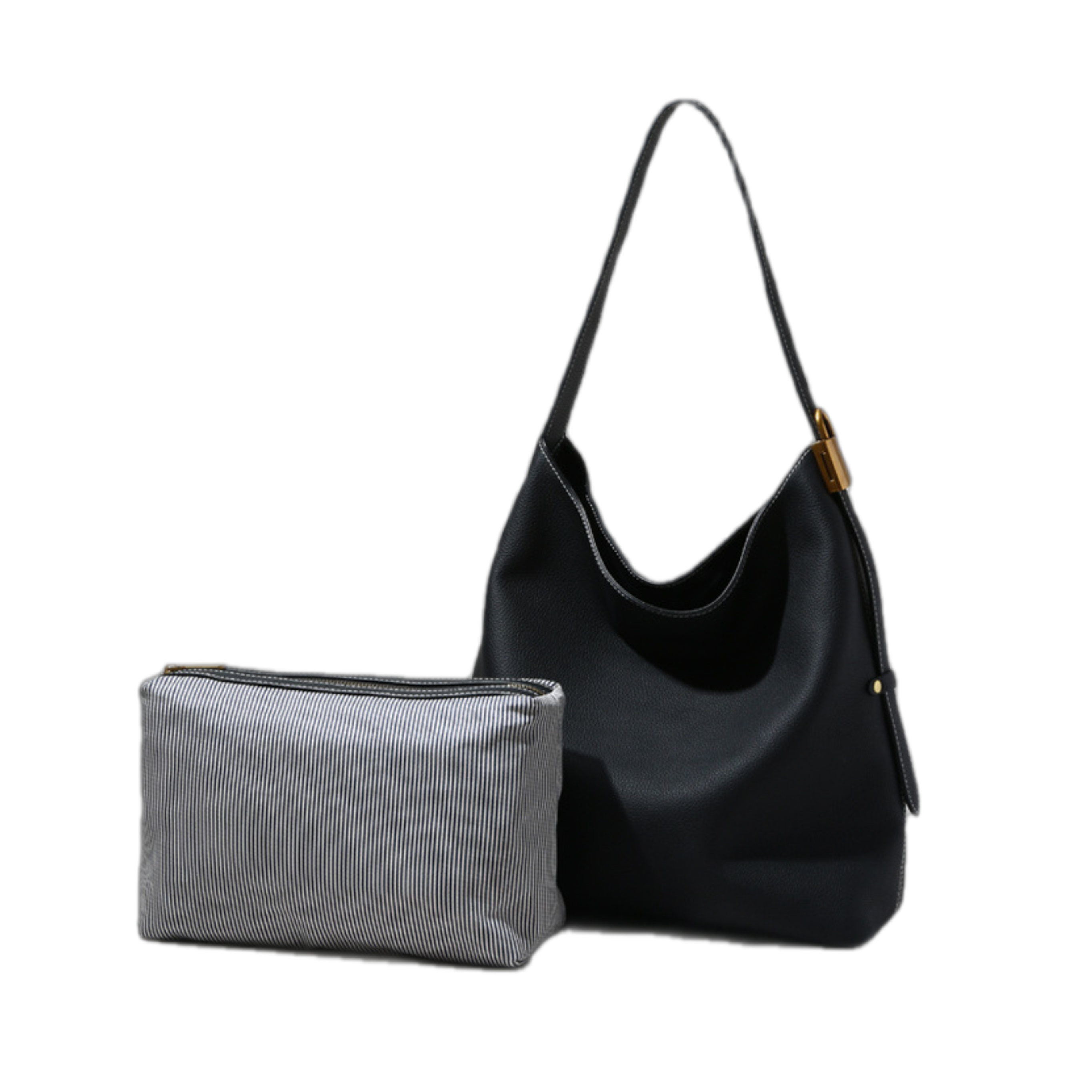 Top-grain Cowhide Magnetic Clasp Soft Large Tote Bag