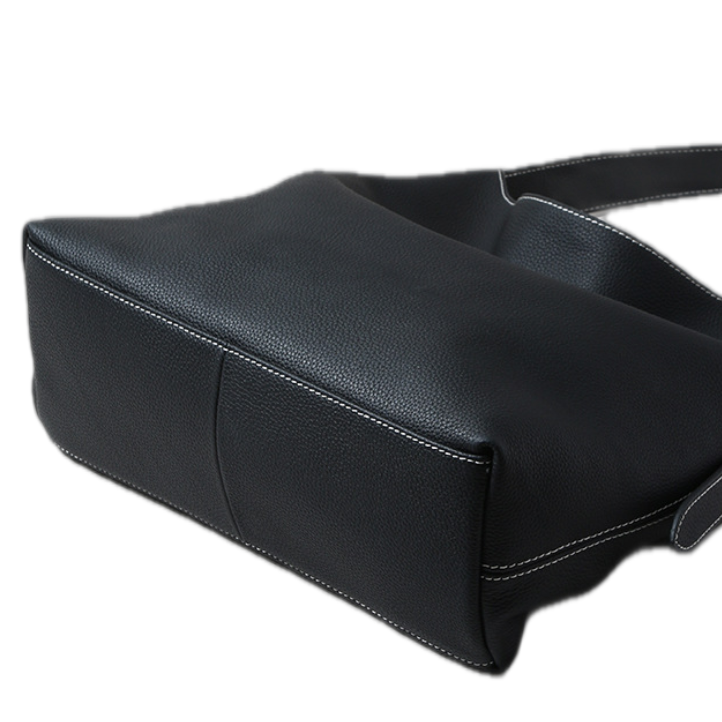 Top-grain Cowhide Magnetic Clasp Soft Large Tote Bag