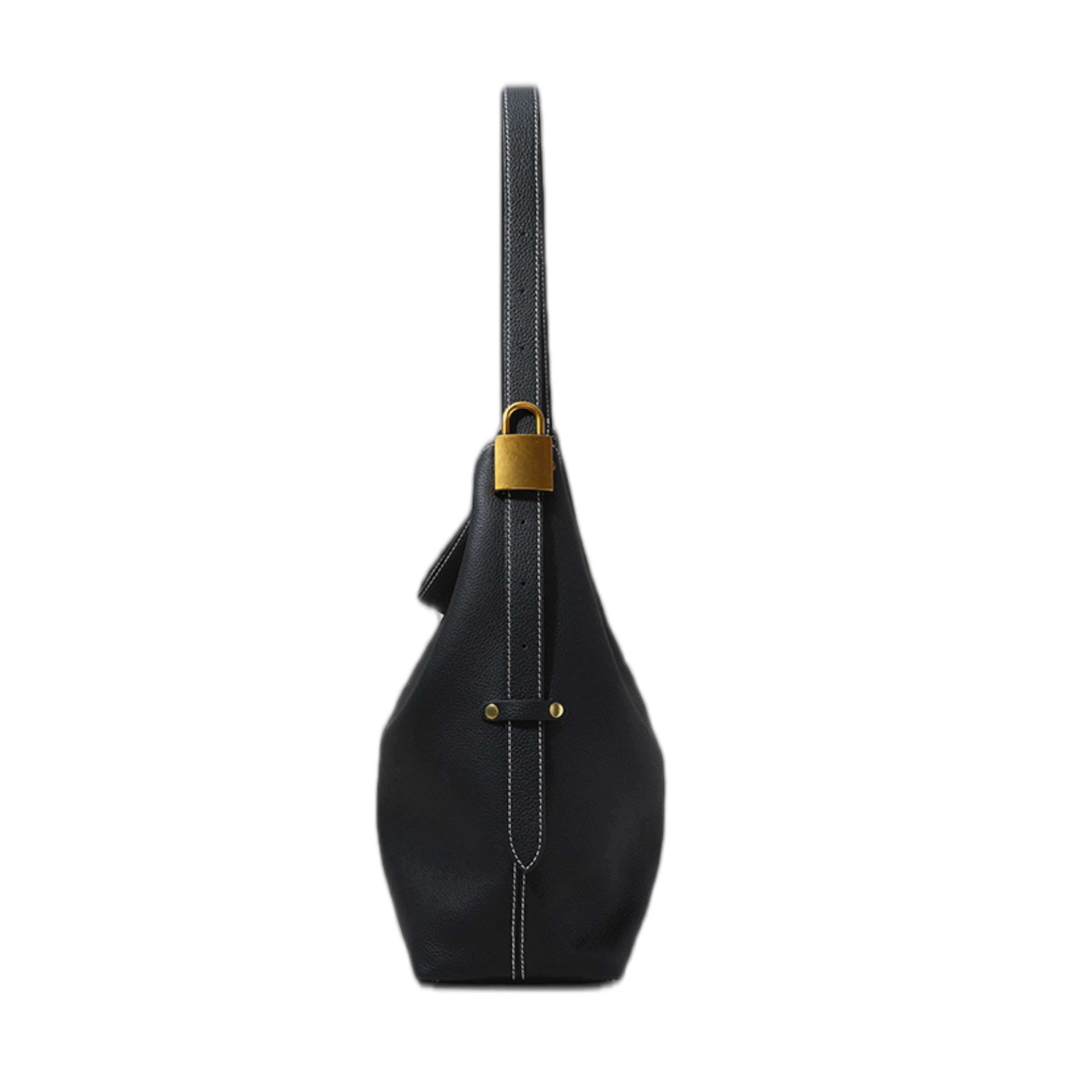 Top-grain Cowhide Magnetic Clasp Soft Large Tote Bag