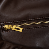 Reverse Suede Sanded Leather Magnetic Clasp Medium-Soft Tote Bag